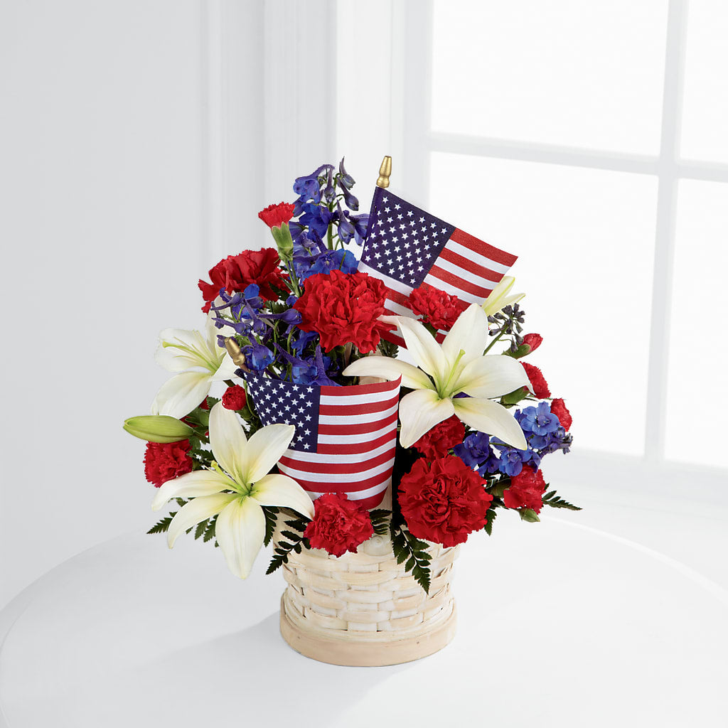American Glory Bouquet – Guilles Flowers Santa Clara, San Jose CA