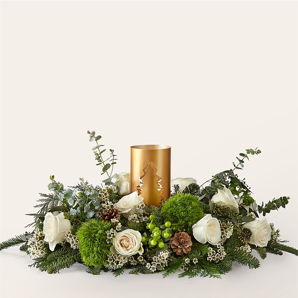 Chestnuts Roasting Centerpiece – Guilles Flowers Santa Clara, San Jose CA