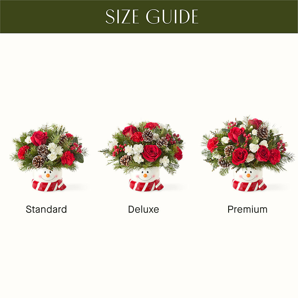 Jolly Snowman Bouquet – Guilles Flowers Santa Clara, San Jose CA
