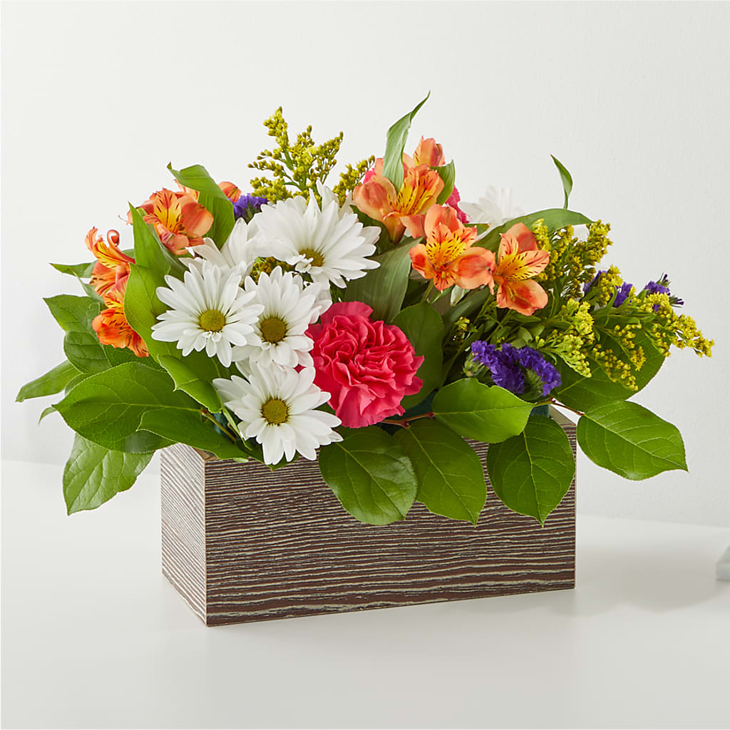 Oopsie Daisy Box Bouquet – Guilles Flowers Santa Clara, San Jose CA