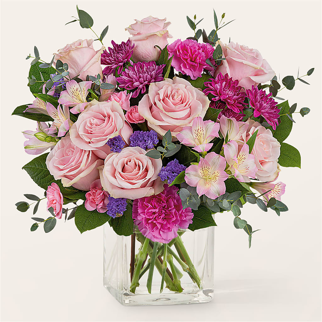 Rosy Radiance Bouquet – Guilles Flowers Santa Clara, San Jose CA