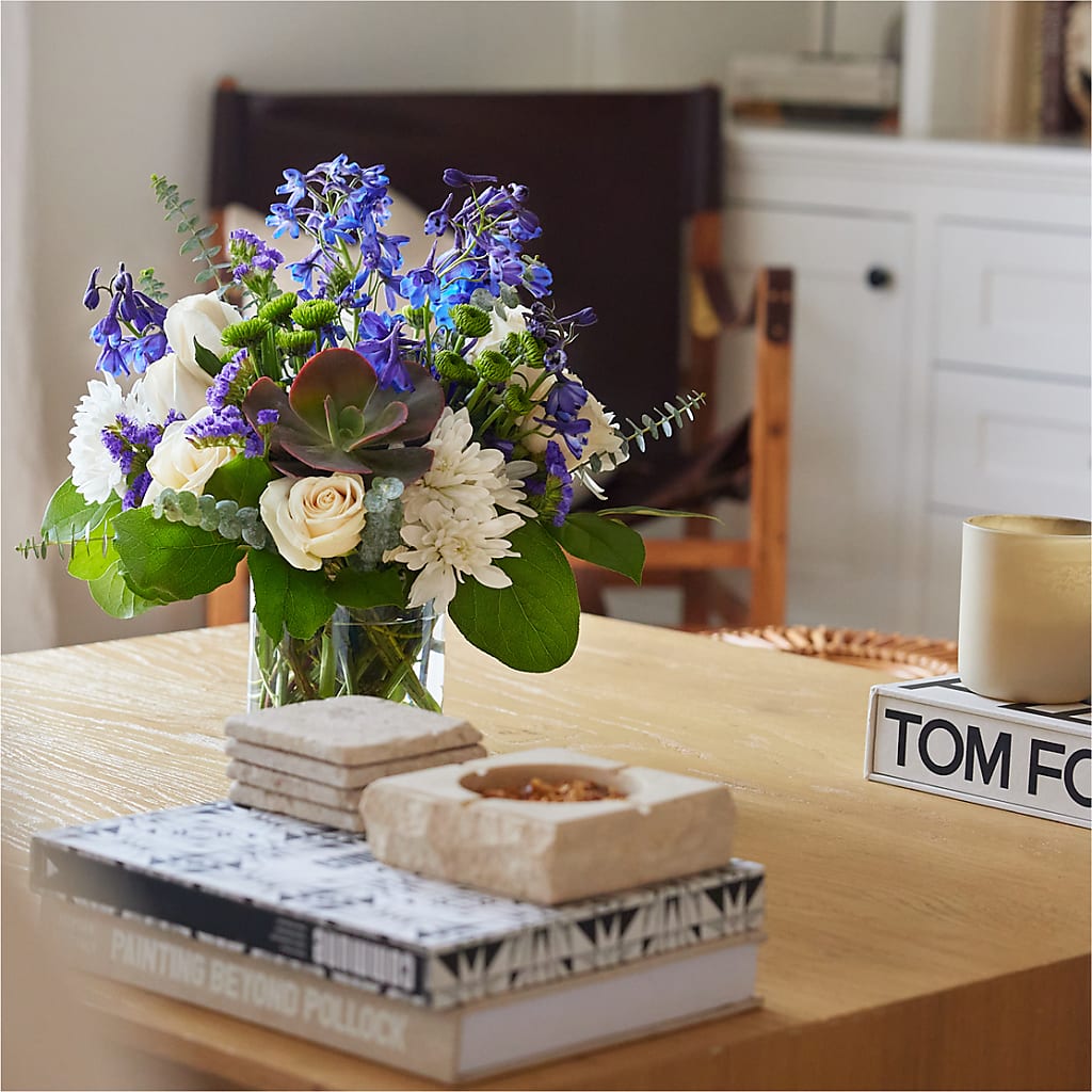Cerulean Waves Bouquet – Guilles Flowers Santa Clara, San Jose CA