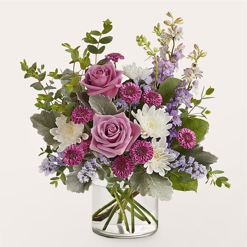 Violet Frost Bouquet – Guilles Flowers Santa Clara, San Jose CA
