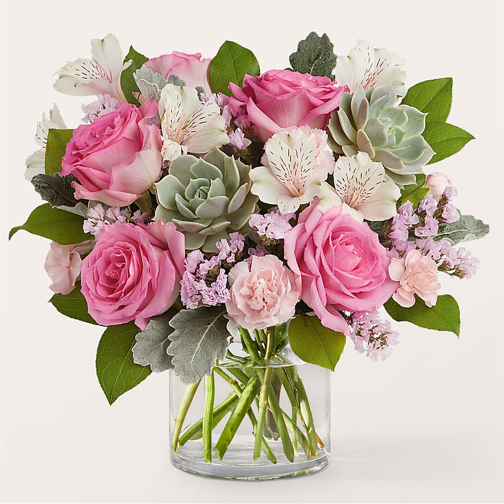 Dusty Rose Bouquet – Guilles Flowers Santa Clara, San Jose CA