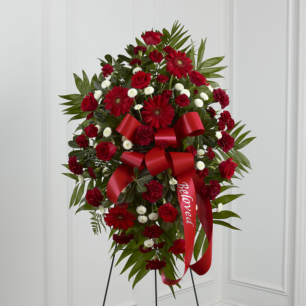 Treasured Memories Standing Spray – Guilles Flowers Santa Clara, San Jose CA