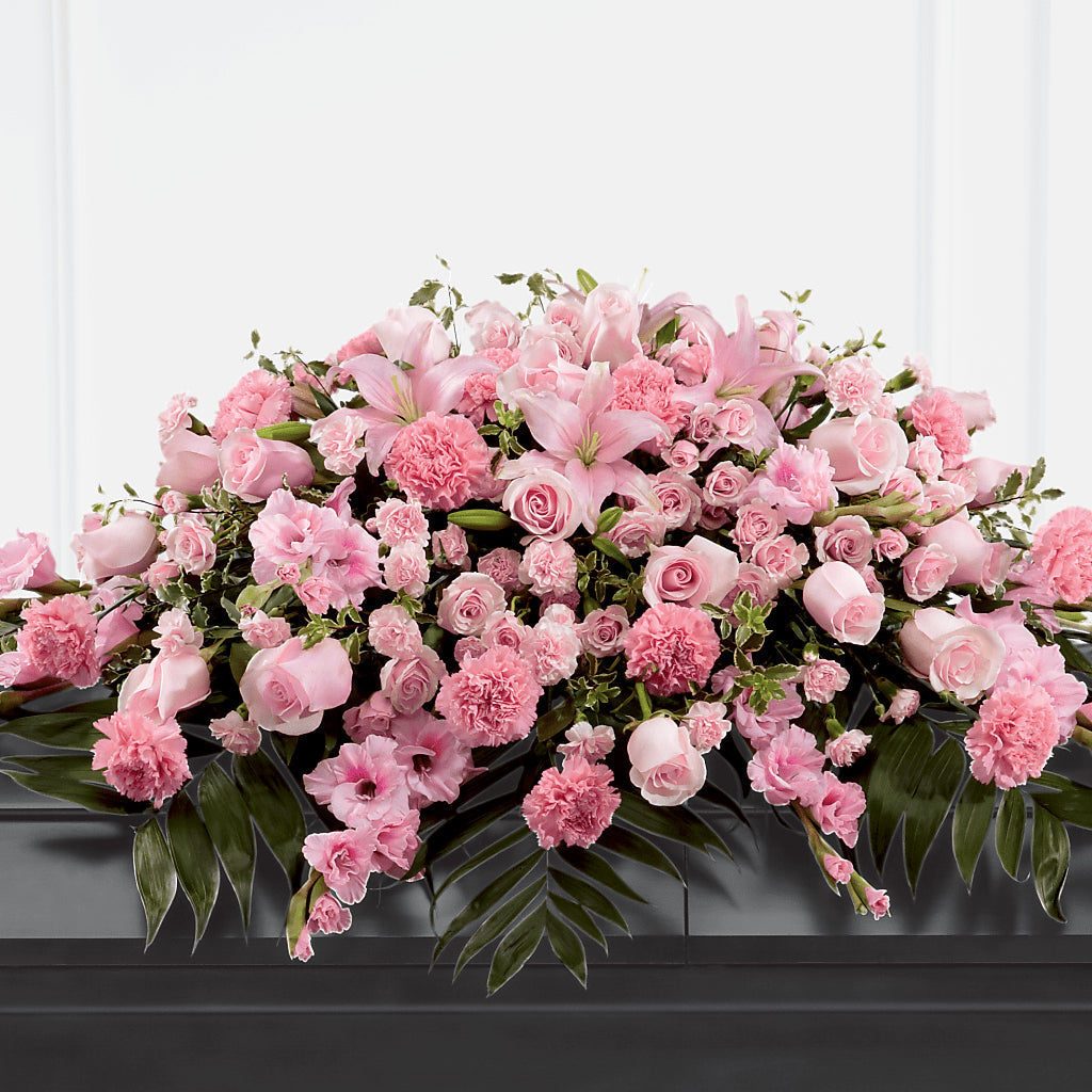 Garden of Comfort Casket Spray (Standard) – Guilles Flowers Santa Clara, San Jose CA