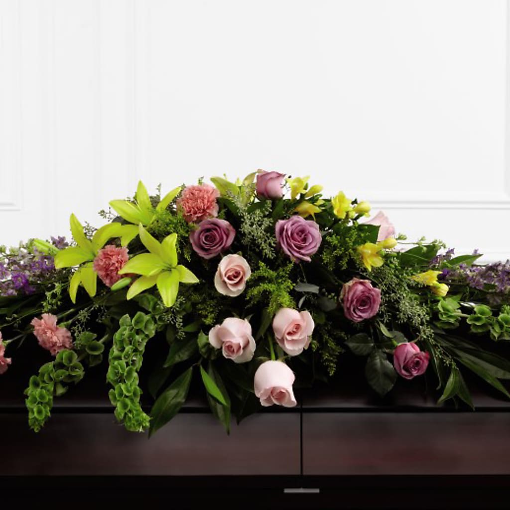 Forever Beloved Casket Spray – Guilles Flowers Santa Clara, San Jose CA