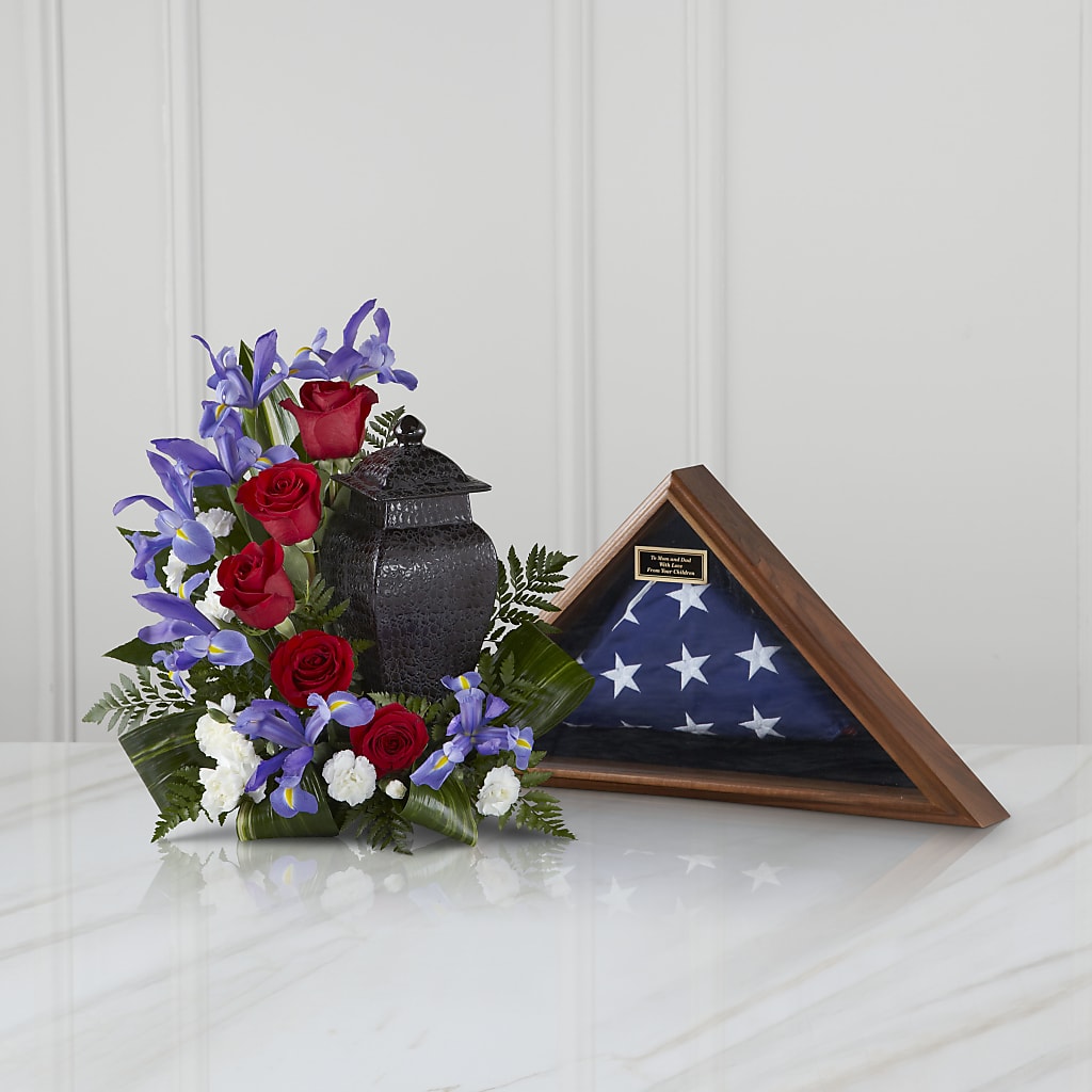 Patriotic Tribute Arrangement – Guilles Flowers Santa Clara, San Jose CA