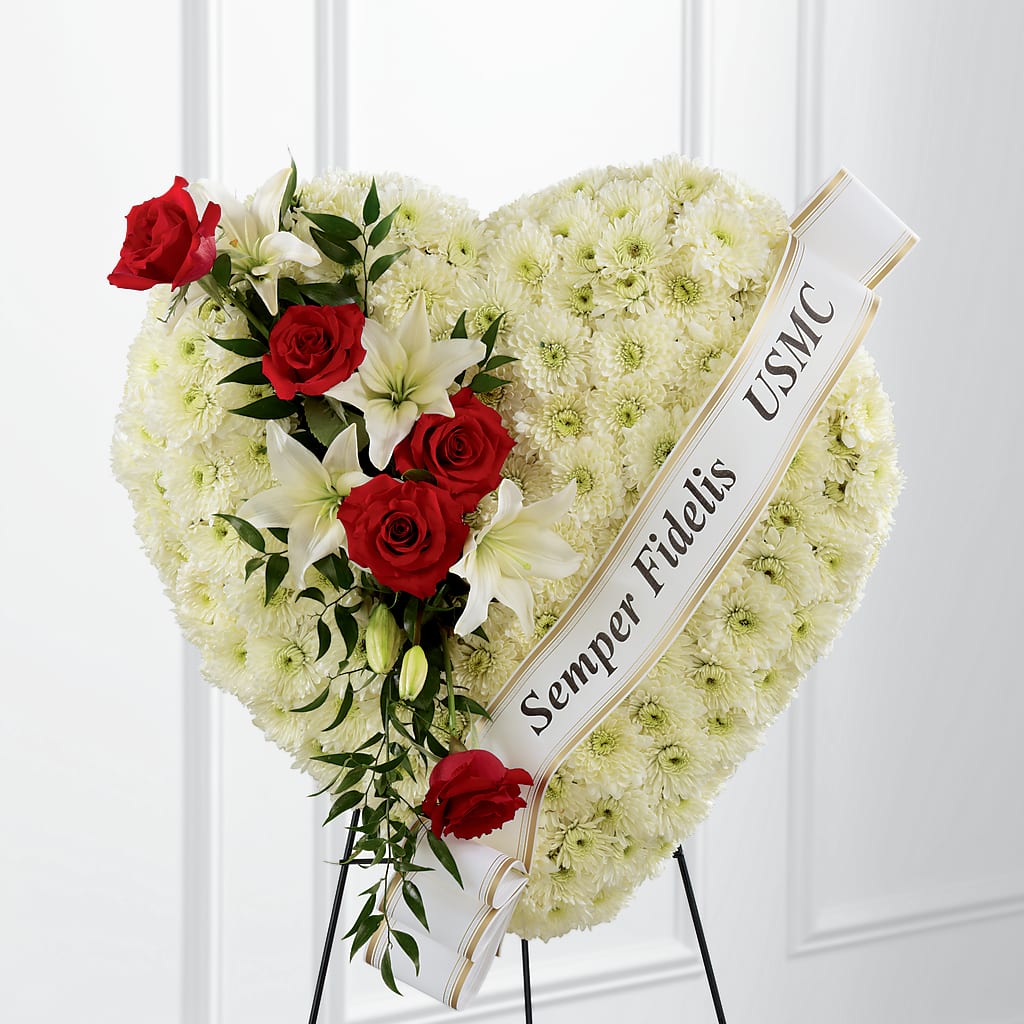 Heartfelt Hero Standing Heart – Guilles Flowers Santa Clara, San Jose CA