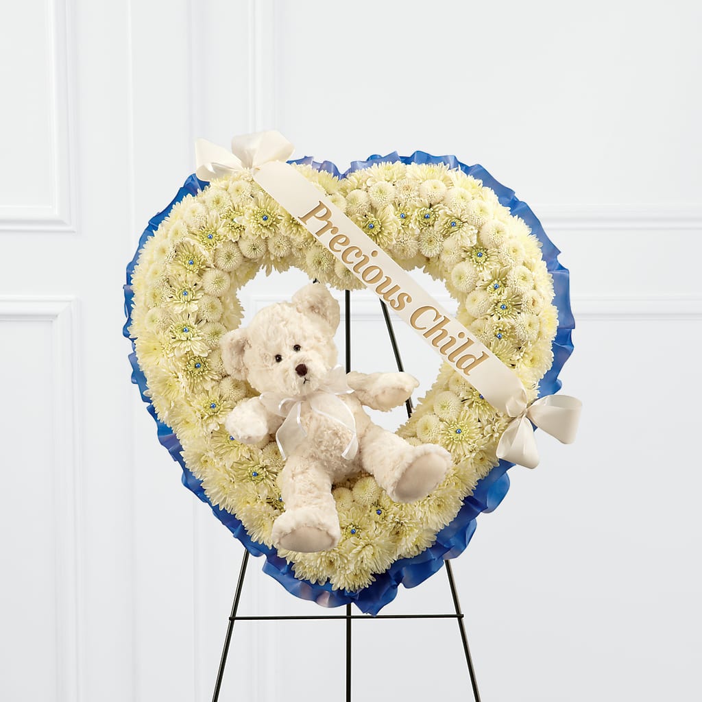 Precious Child Standing Heart – Guilles Flowers Santa Clara, San Jose CA
