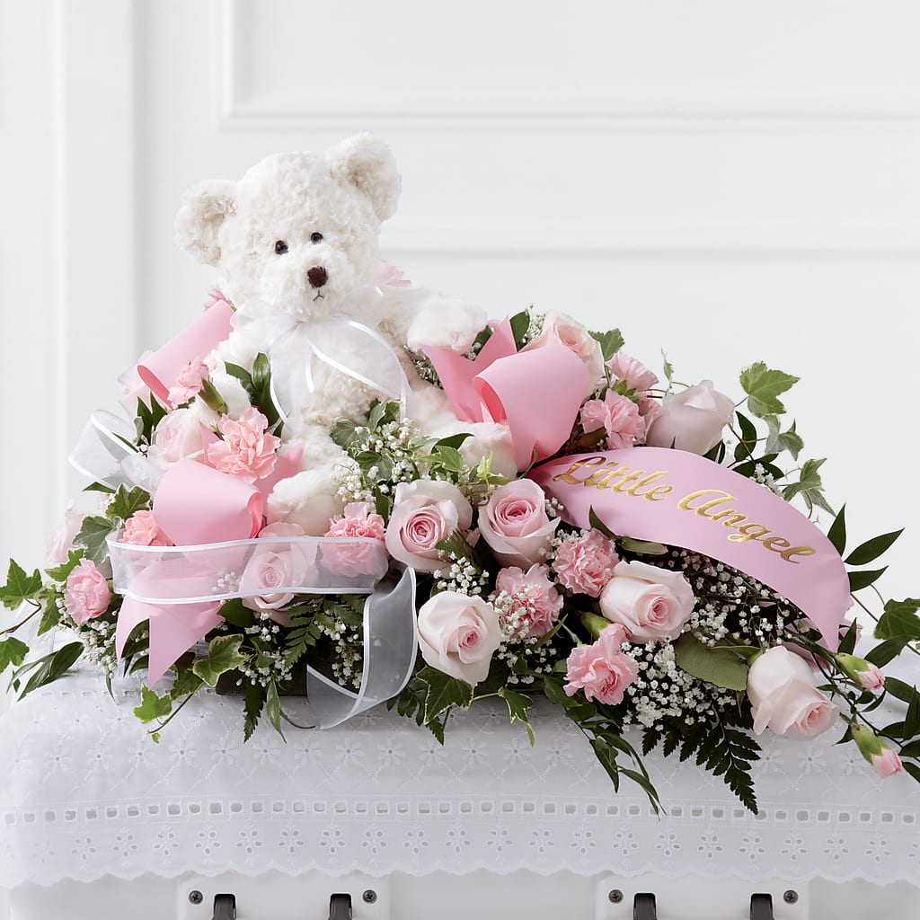 Touch of Sympathy Casket Spray – Guilles Flowers Santa Clara, San Jose CA