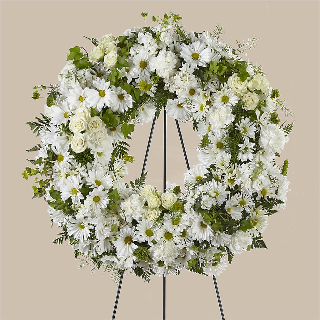 Faithful Wishes Wreath – Guilles Flowers Santa Clara, San Jose CA