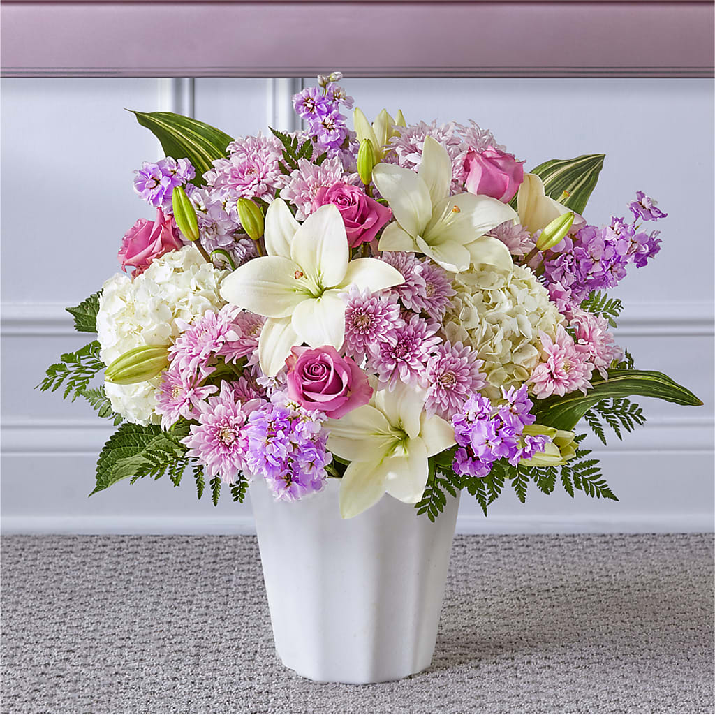 Heaven Sent Floor Basket – Guilles Flowers Santa Clara, San Jose CA
