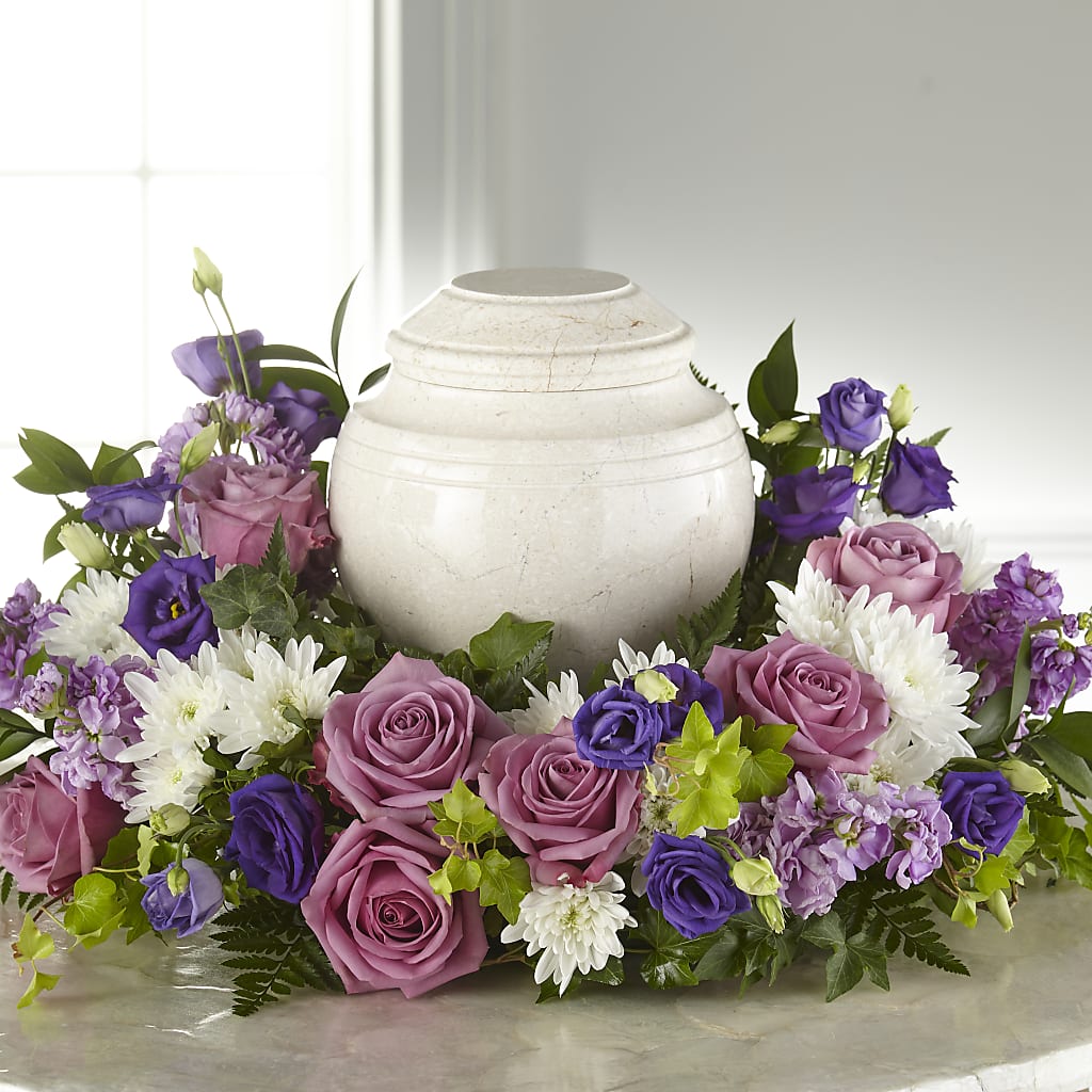 Blooming Sympathy Cremation Adornment – Guilles Flowers Santa Clara, San Jose CA