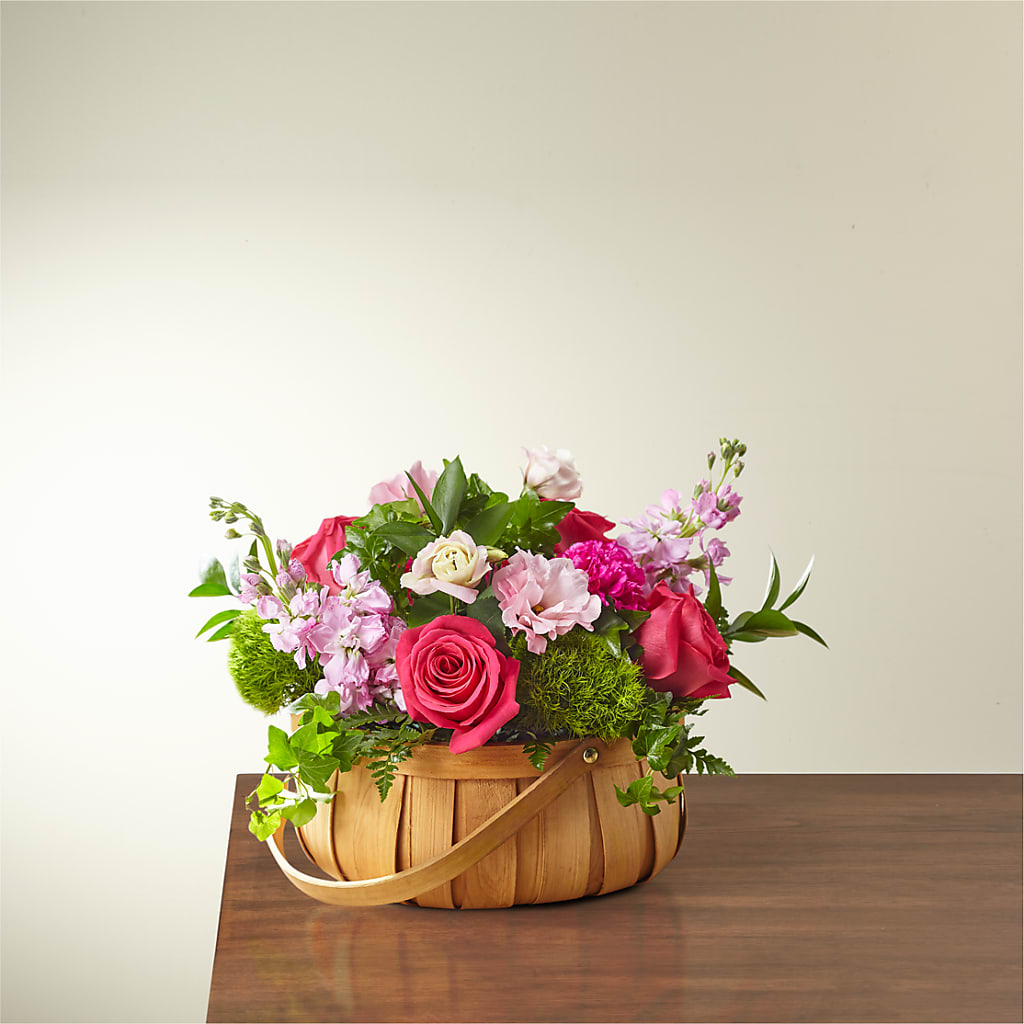 Radiance in Bloom Basket – Guilles Flowers Santa Clara, San Jose CA
