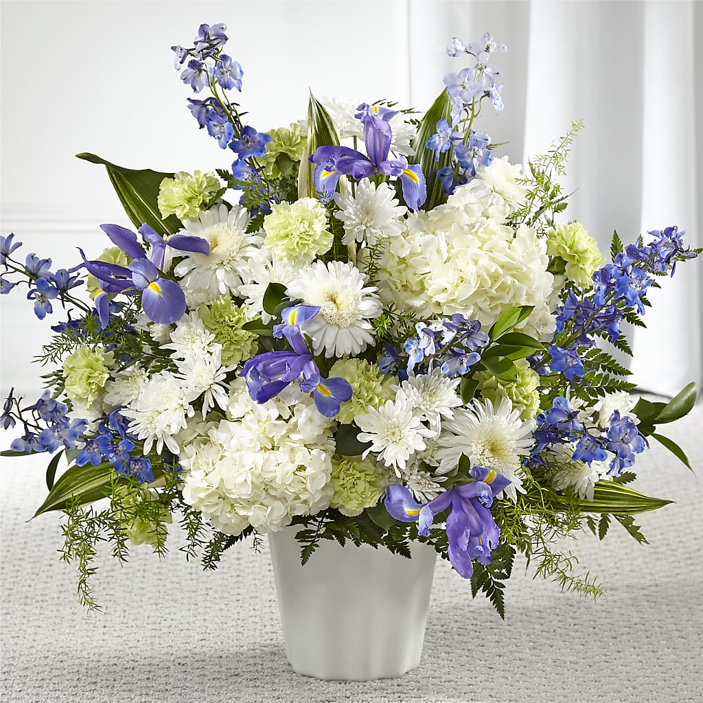 Soft Serenity Floor Basket – Guilles Flowers Santa Clara, San Jose CA