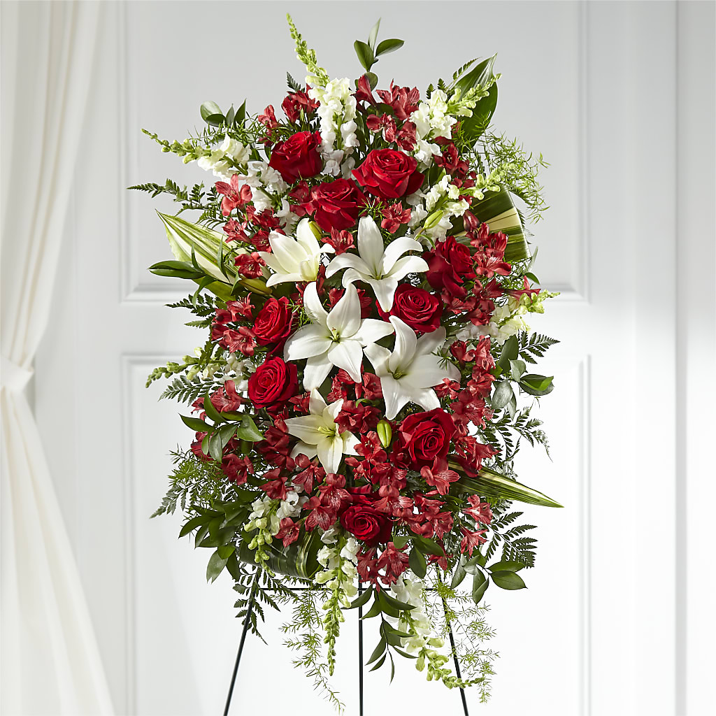 Everlasting Memory Standing Spray – Guilles Flowers Santa Clara, San Jose CA