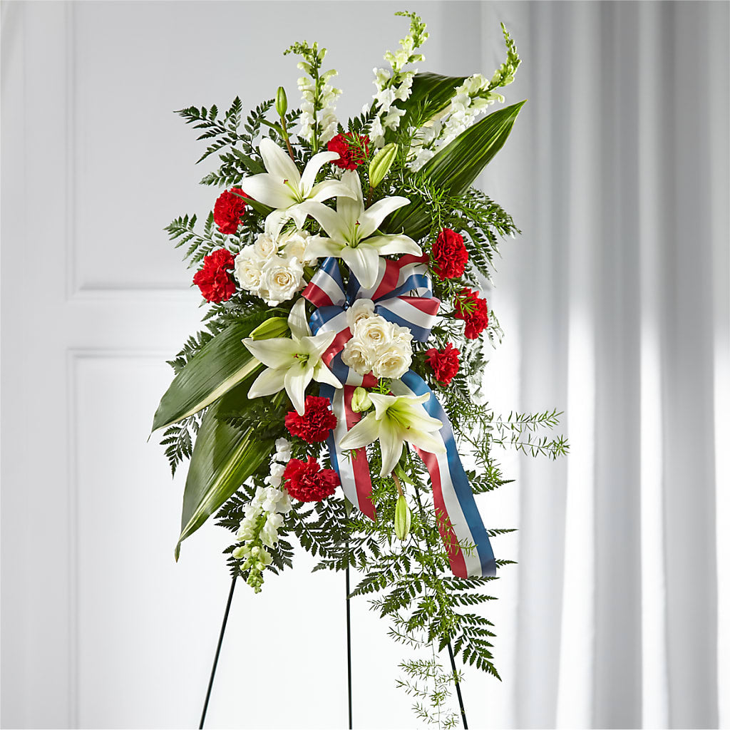 Stars of Life Standing Spray – Guilles Flowers Santa Clara, San Jose CA