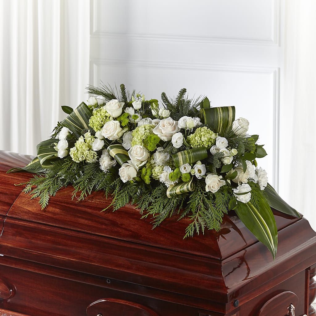 Hopeful Gesture Casket Spray – Guilles Flowers Santa Clara, San Jose CA