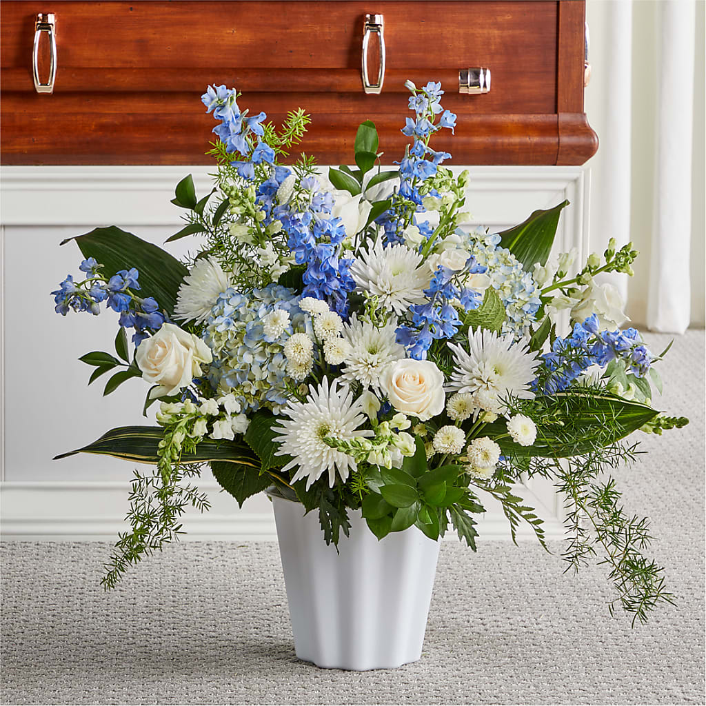 Everlasting Memories Floor Basket – Guilles Flowers Santa Clara, San Jose CA