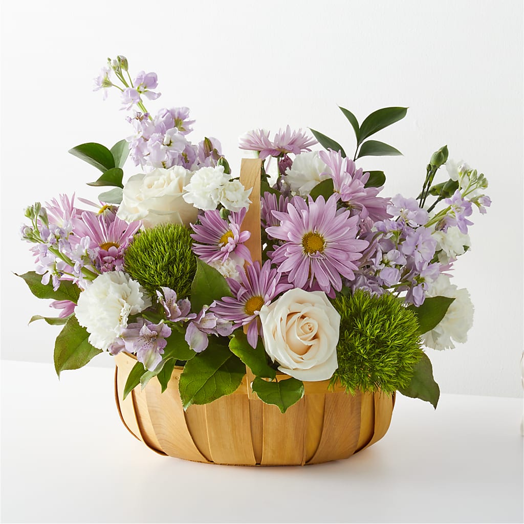 Peace & Love Basket – Guilles Flowers Santa Clara, San Jose CA