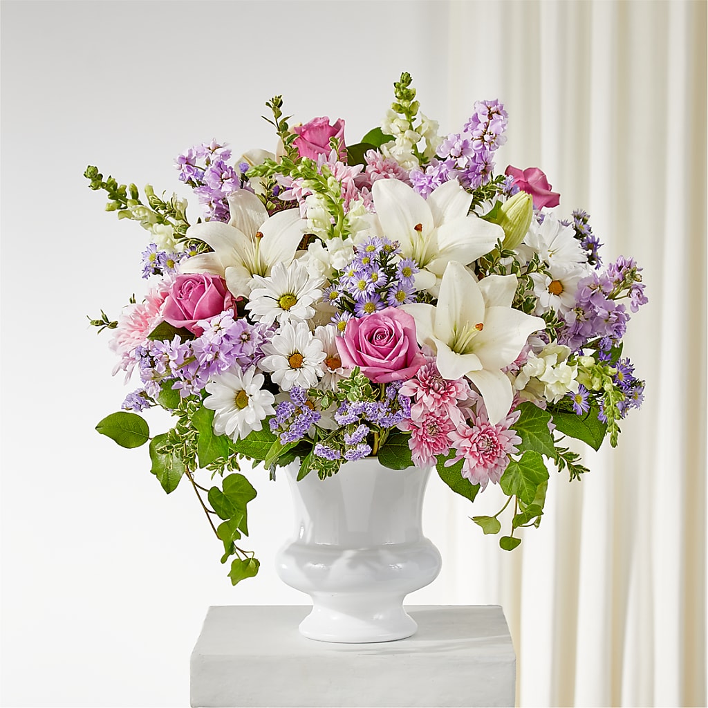 Remarkable Life Urn Arrangement – Guilles Flowers Santa Clara, San Jose CA
