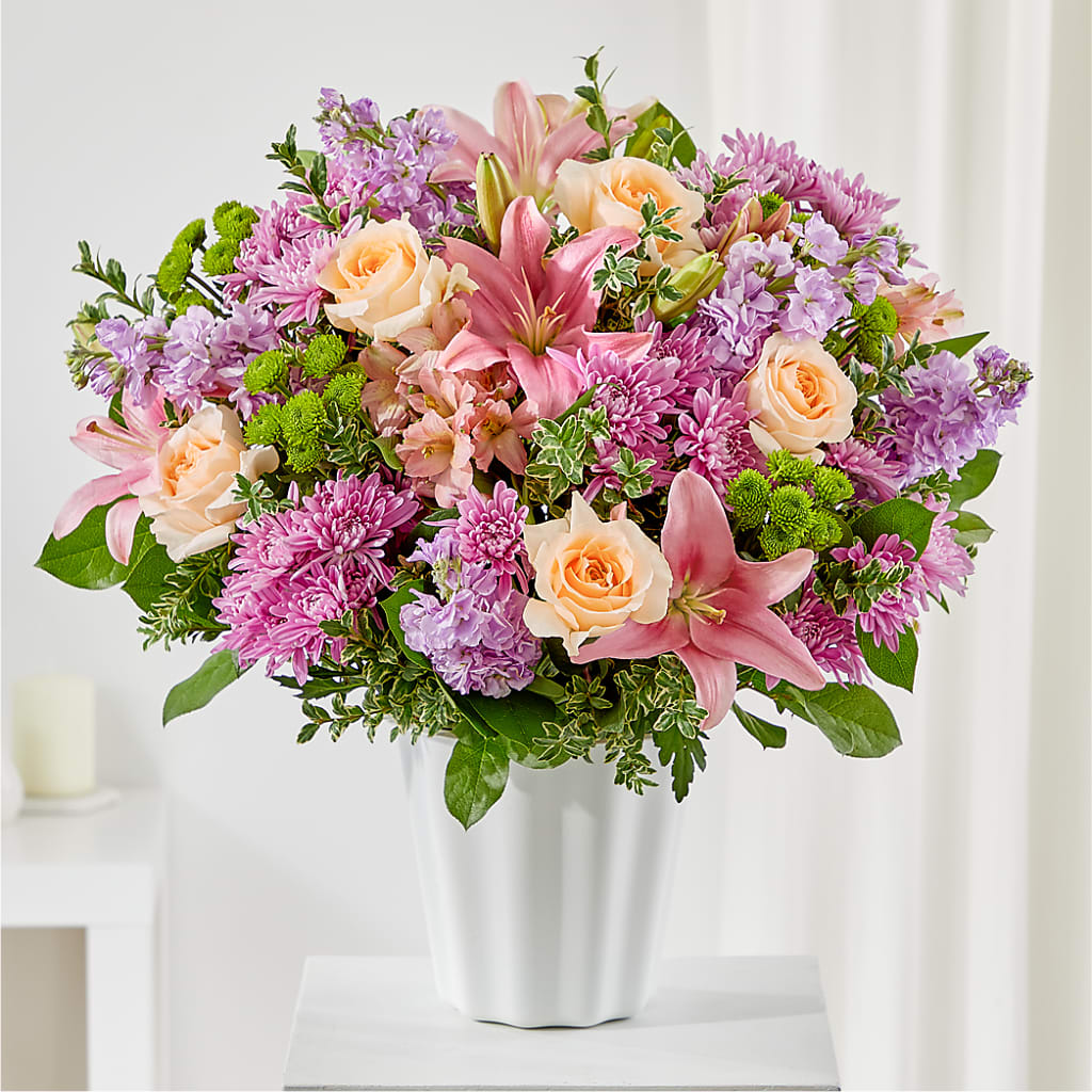 Supportive Embrace Tabletop Basket – Guilles Flowers Santa Clara, San Jose CA