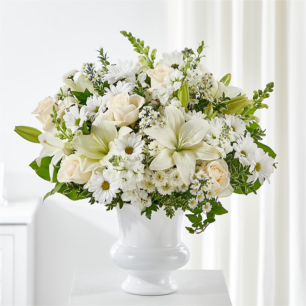 Uplifting Urn Arrangement – Guilles Flowers Santa Clara, San Jose CA