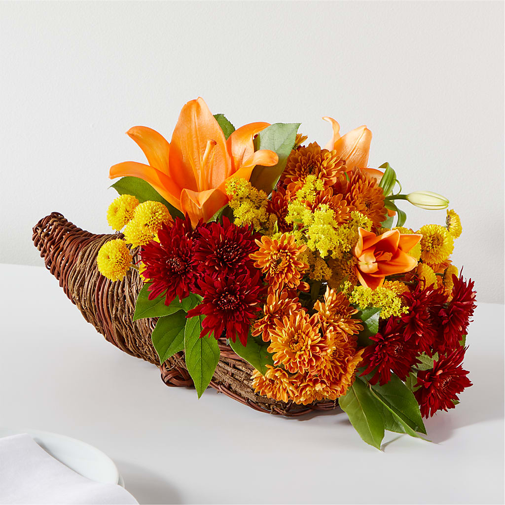 Bouquet of Blessings Cornucopia – Guilles Flowers Santa Clara, San Jose CA