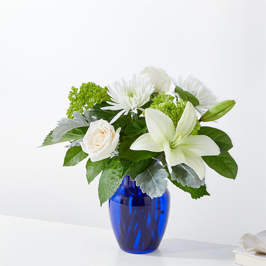Snowy Dreams Bouquet – Guilles Flowers Santa Clara, San Jose CA