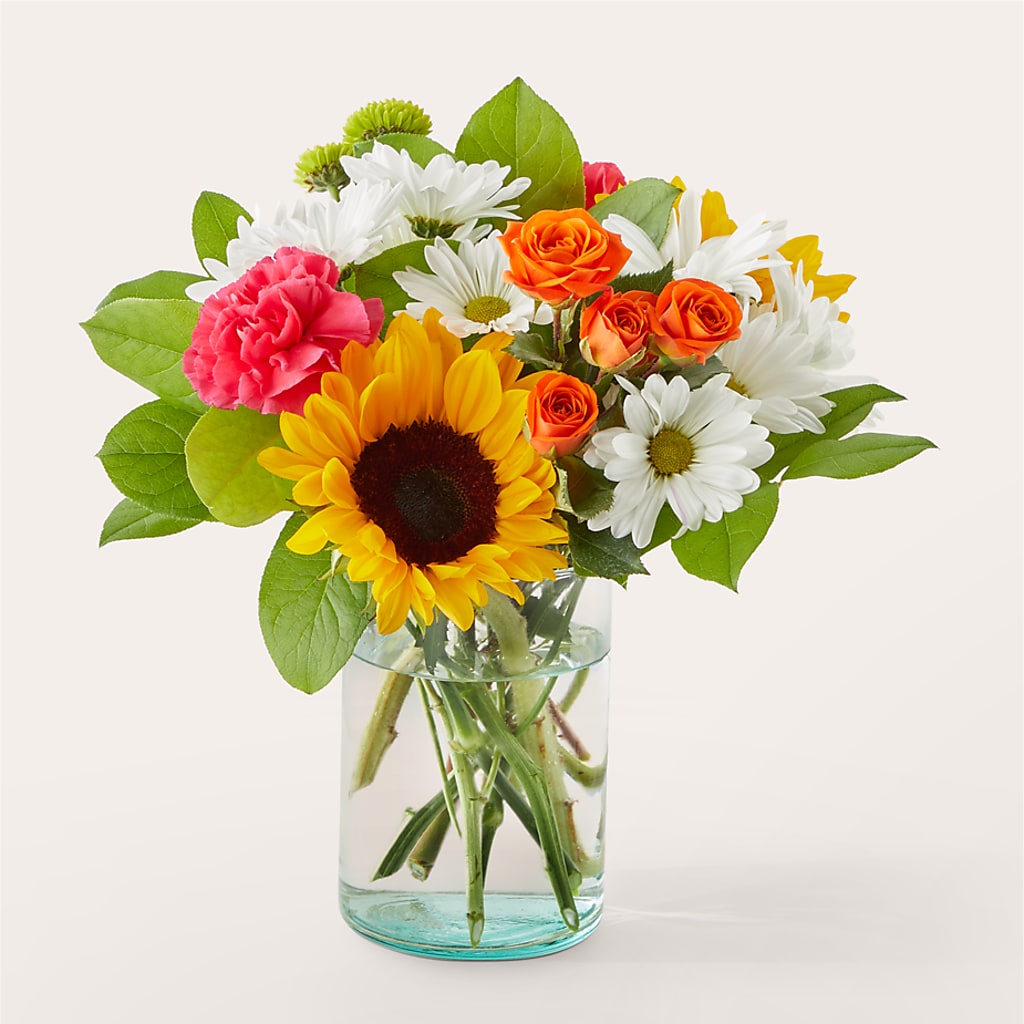 Sun-drenched Blooms Bouquet – Guilles Flowers Santa Clara, San Jose CA