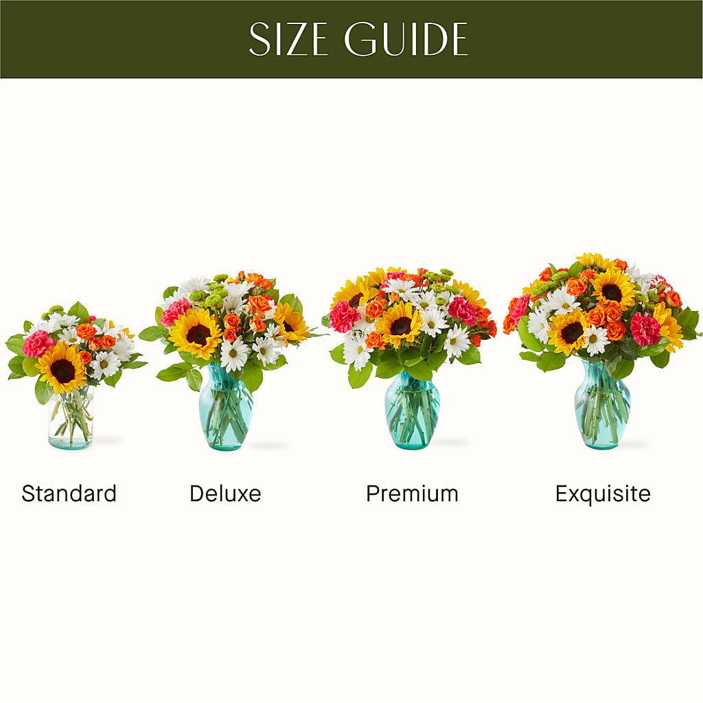 Sun-drenched Blooms Bouquet – Guilles Flowers Santa Clara, San Jose CA