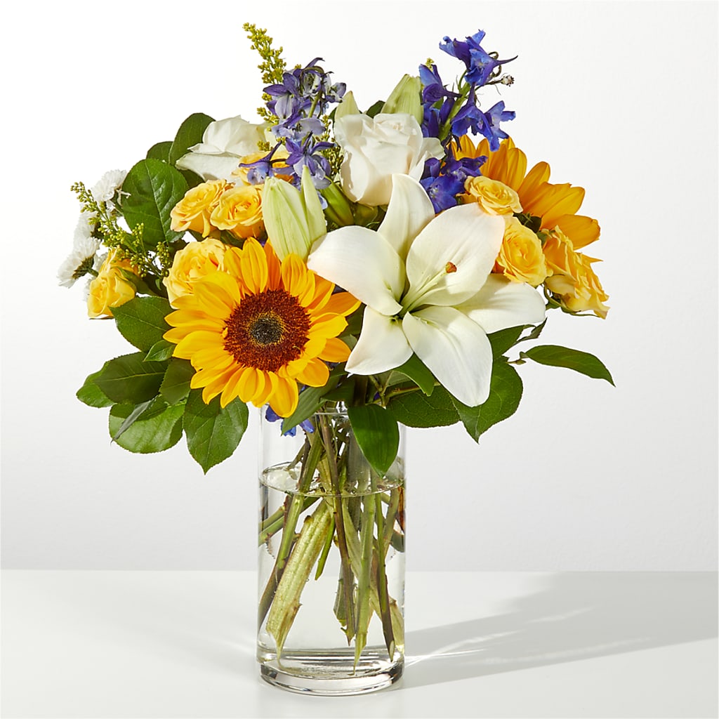 Wonderfully Sunny Bouquet – Guilles Flowers Santa Clara, San Jose CA