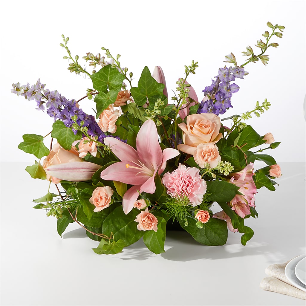 Blossom Time Centerpiece – Guilles Flowers Santa Clara, San Jose CA