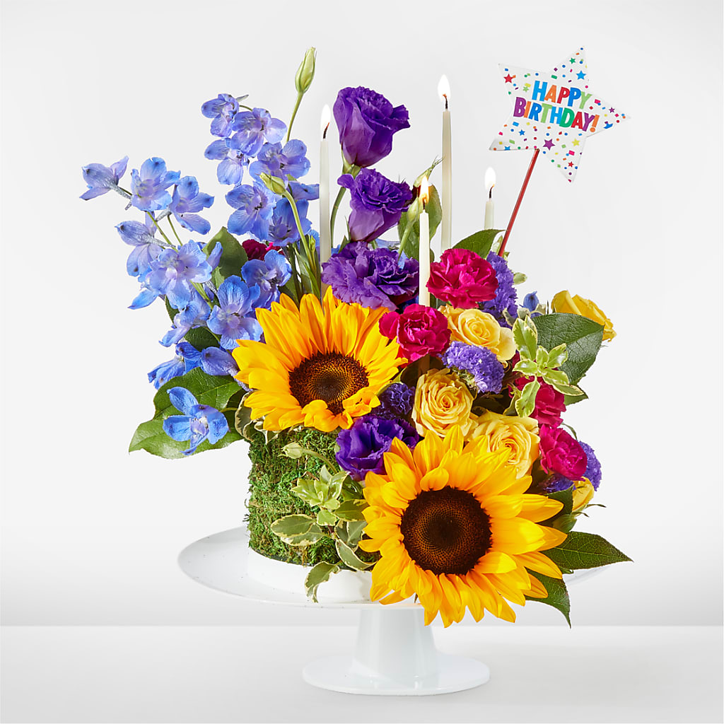 Star of the Day Floral Cake – Guilles Flowers Santa Clara, San Jose CA