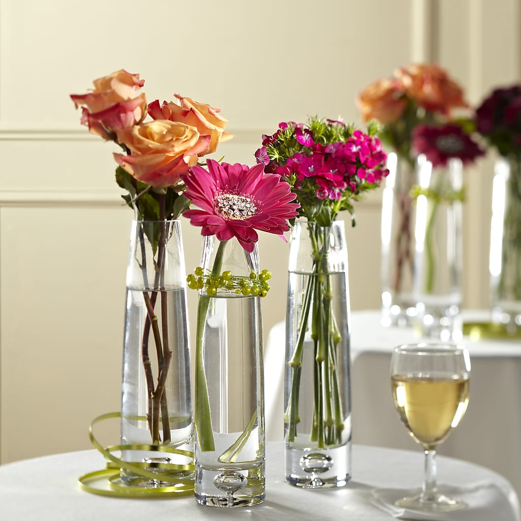 Sparkling Toast Centerpiece – Guilles Flowers Santa Clara, San Jose CA