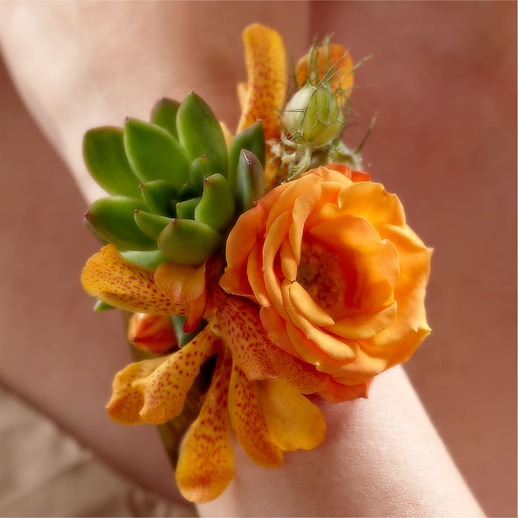 Irresistible Love Wrist Corsage – Guilles Flowers Santa Clara, San Jose CA