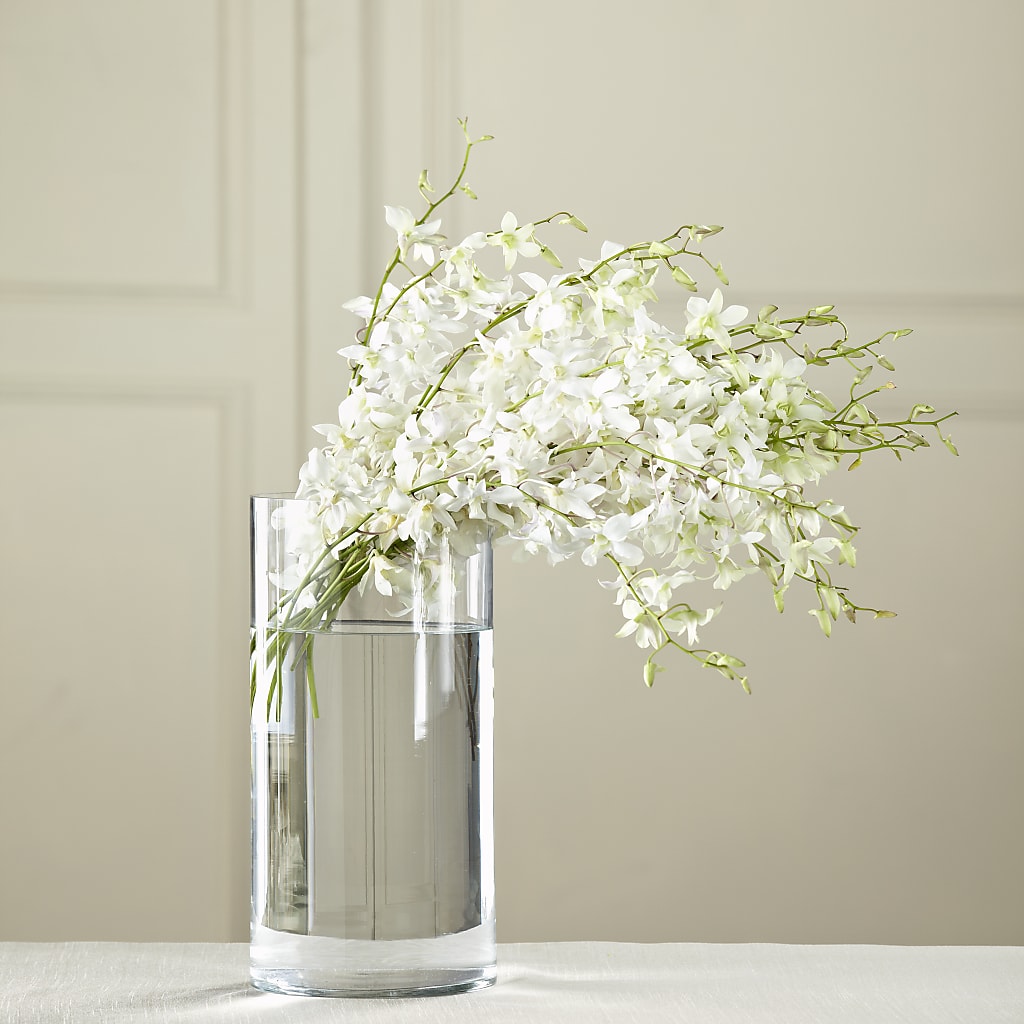White Dendrobium Bouquet – Guilles Flowers Santa Clara, San Jose CA