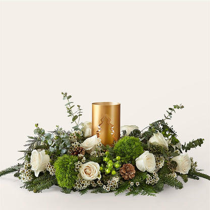 Chestnuts Roasting Centerpiece –  Guilles Flowers Santa Clara, San Jose CA