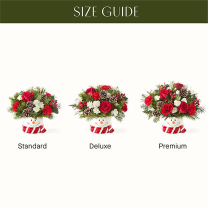 Jolly Snowman Bouquet –  Guilles Flowers Santa Clara, San Jose CA