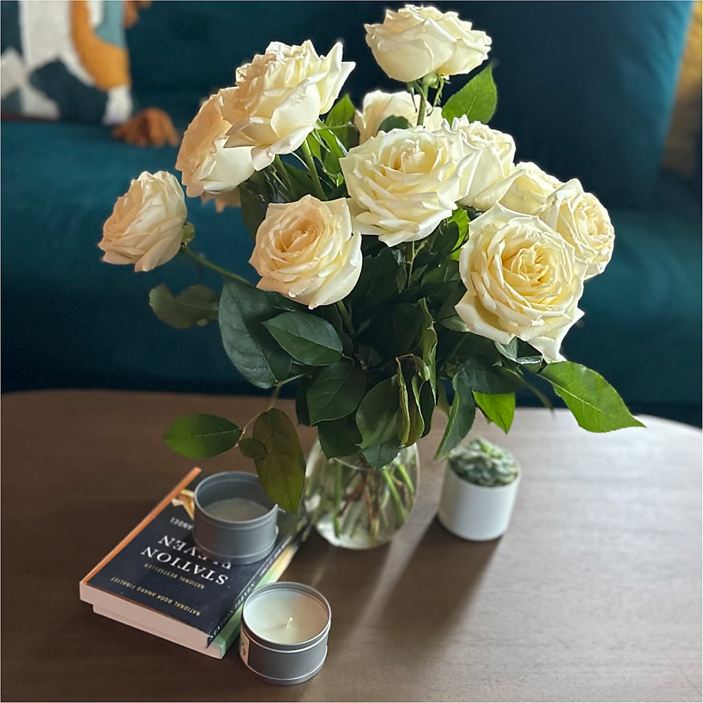 Long Stem Yellow Rose Bouquet –  Guilles Flowers Santa Clara, San Jose CA