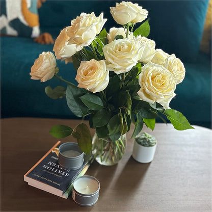 Long Stem Yellow Rose Bouquet –  Guilles Flowers Santa Clara, San Jose CA