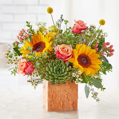 Sunflower Season Bouquet –  Guilles Flowers Santa Clara, San Jose CA