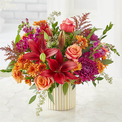 Burgundy Landscape Bouquet –  Guilles Flowers Santa Clara, San Jose CA
