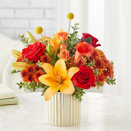 Scarlet Skies Bouquet –  Guilles Flowers Santa Clara, San Jose CA