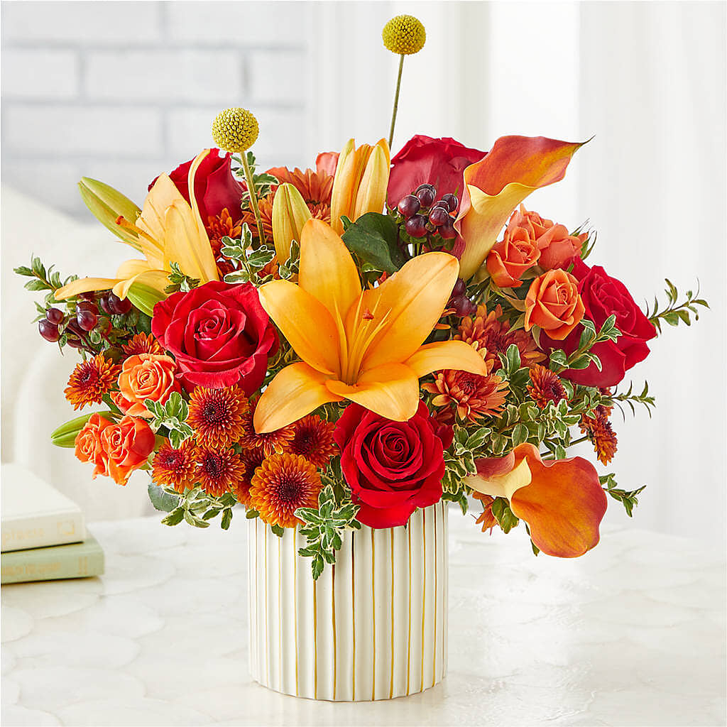 Scarlet Skies Bouquet –  Guilles Flowers Santa Clara, San Jose CA