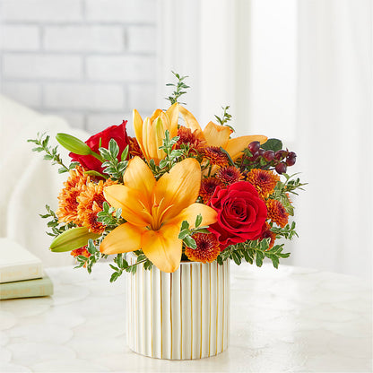 Scarlet Skies Bouquet –  Guilles Flowers Santa Clara, San Jose CA