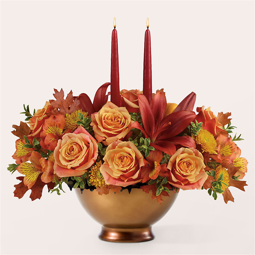 Harvest Table Centerpiece –  Guilles Flowers Santa Clara, San Jose CA