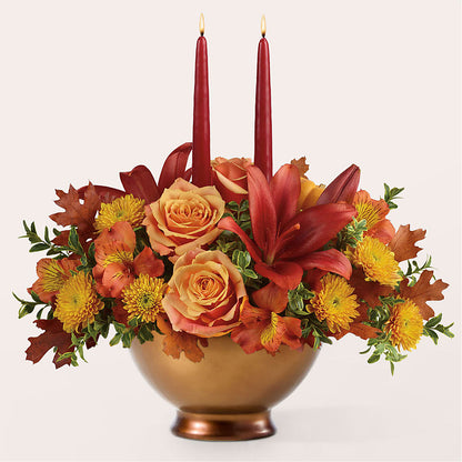 Harvest Table Centerpiece –  Guilles Flowers Santa Clara, San Jose CA