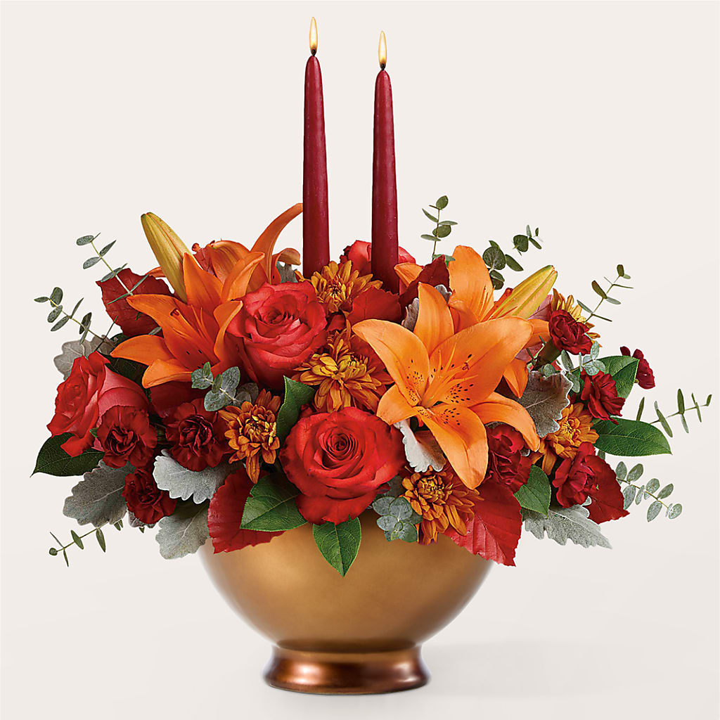 Fruits of Fall Centerpiece –  Guilles Flowers Santa Clara, San Jose CA